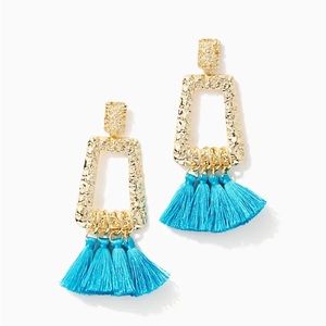 Lilly Pulitzer Hotty Dottie earrings worn once + sterilized